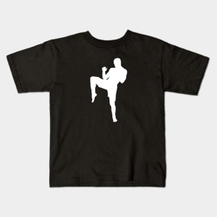 Muay Thai Silhouette Kids T-Shirt